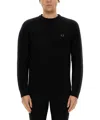 Fred Perry Sweater In Black