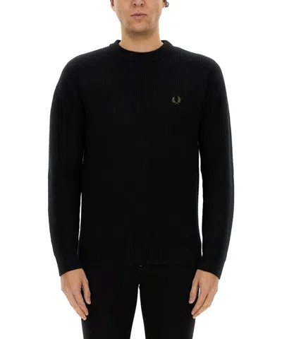 Fred Perry Sweater In Black