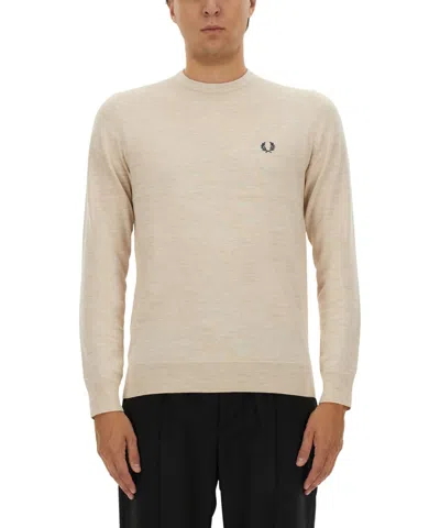 Fred Perry Sweater In Sand