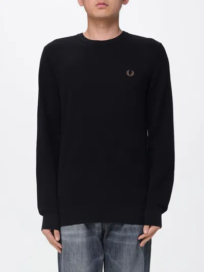 FRED PERRY SWEATER FRED PERRY MEN COLOR BLACK,H43597002