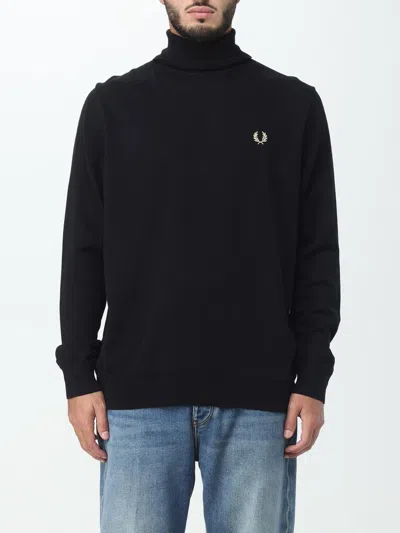 FRED PERRY SWEATER FRED PERRY MEN COLOR BLACK,E75210002