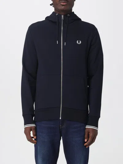 Fred Perry Sweatshirt  Men Color Blue
