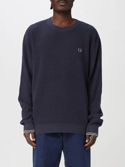 Fred Perry Sweater  Men Color Blue In Black