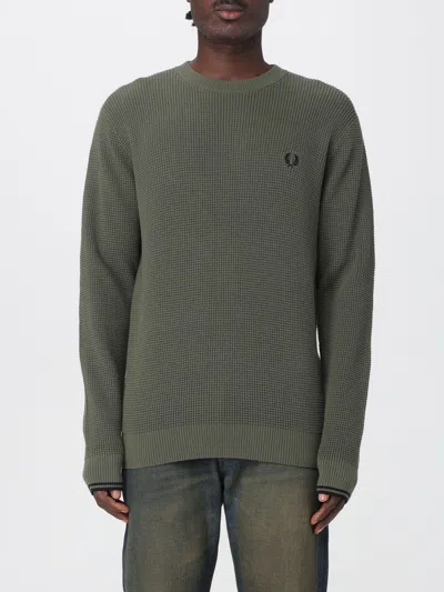 FRED PERRY SWEATER FRED PERRY MEN COLOR GREEN,H38944012