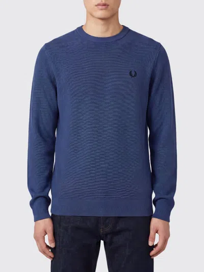 Fred Perry Sweater Men In Blue