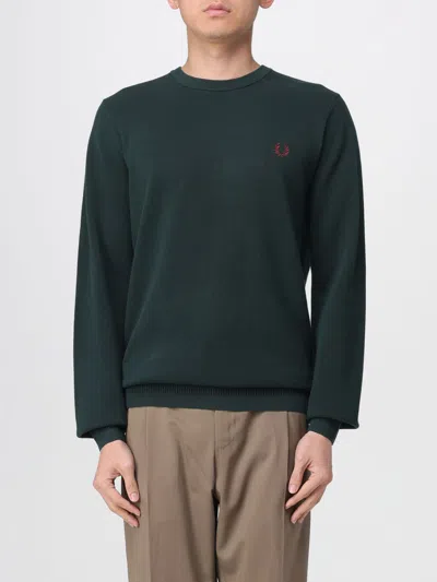 Fred Perry Sweater  Men Color Forest Green
