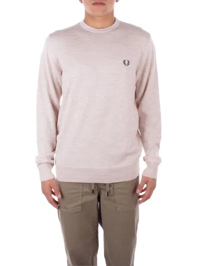 Fred Perry Sweaters Beige In Beige Chiari E Naturali