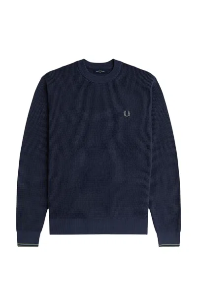 Fred Perry Sweaters Blue In Black