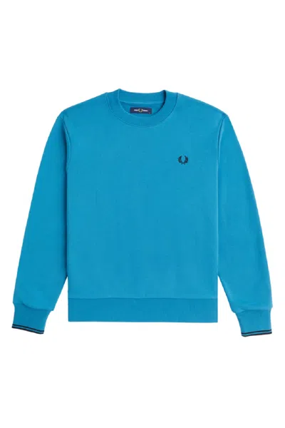 Fred Perry M7535 Sweatshirt Ocean Blue