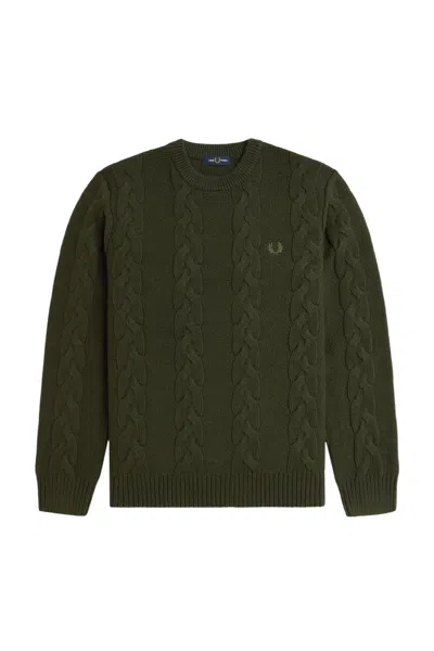 Fred Perry Sweaters Green