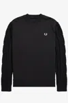 Fred Perry Sweatshirt Black In Black