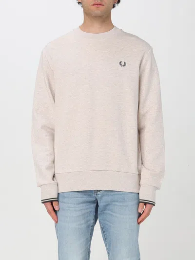 Fred Perry Sweatshirt  Men Color Beige In ベージュ