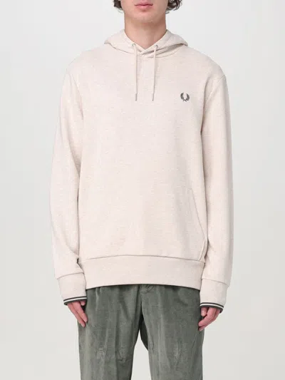 FRED PERRY SWEATSHIRT FRED PERRY MEN COLOR BEIGE,G04531022