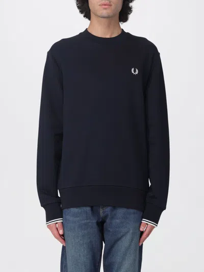 Fred Perry Sweatshirt  Men Color Blue