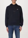 FRED PERRY SWEATSHIRT FRED PERRY MEN COLOR BLUE,G04531009