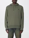 Fred Perry Laurel-wreath Hoodie In Green
