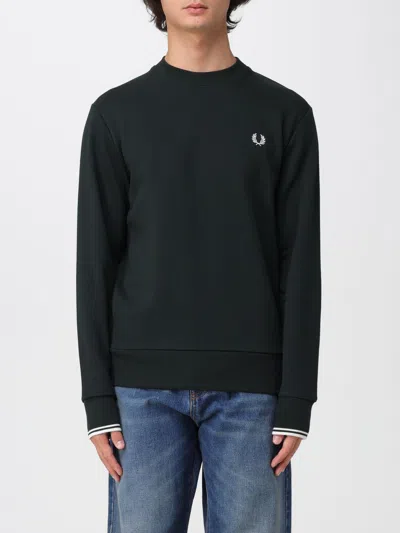 FRED PERRY SWEATSHIRT FRED PERRY MEN COLOR GREEN,H38945012