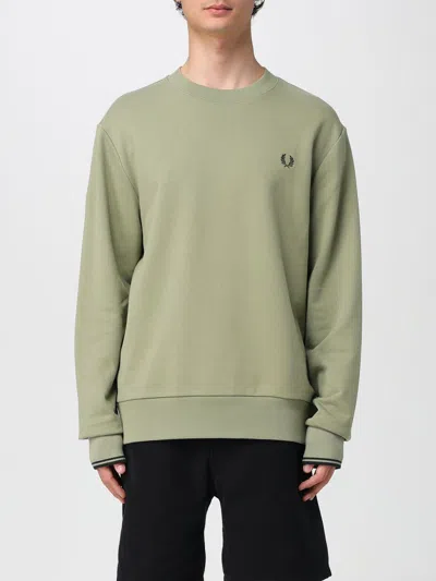 Fred Perry Sweatshirt  Men Color Moss Green