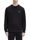 Fred Perry Sweatshirt With Logo Embroidery In Black