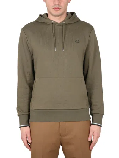 FRED PERRY FRED PERRY SWEATSHIRT WITH LOGO EMBROIDERY