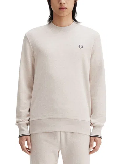 Fred Perry Sweatshirt With Logo Embroidery In Multicolour