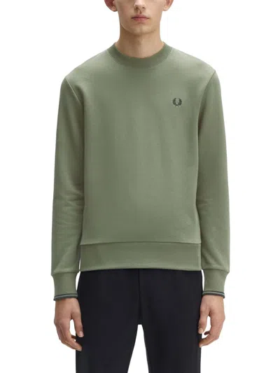 Fred Perry Sweatshirt With Logo In Green
