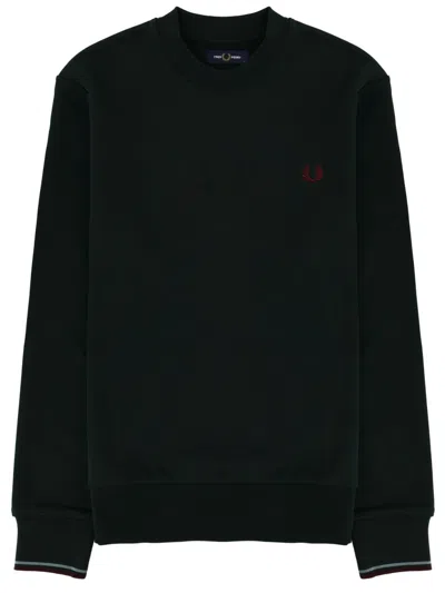 Fred Perry Sweatshirt With Logo In Green