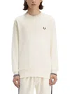 Fred Perry Sweatshirt With Logo In White