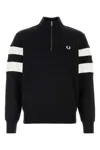 Fred Perry Logo-embroidered Sweatshirt In Black