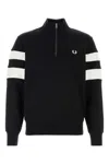 Fred Perry Logo-embroidered Sweatshirt In Black