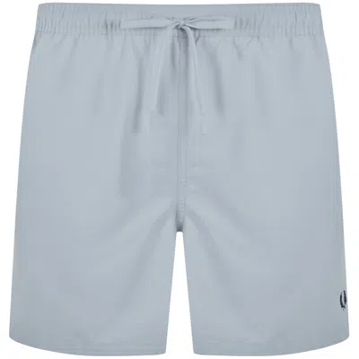 Fred Perry Swim Shorts Dusky Blue In Black