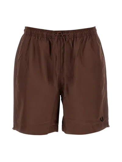 Fred Perry Swimsuit In Brown