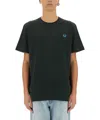 Fred Perry T-shirt With Logo In Black