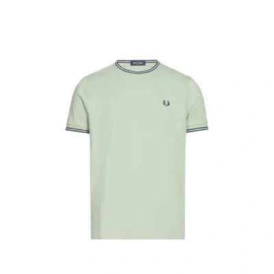 Fred Perry T-shirt Brodé En Coton In Blue
