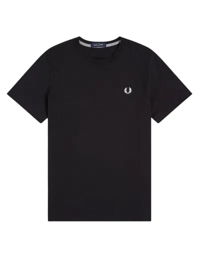 Fred Perry T Shirt Con Logo In Black