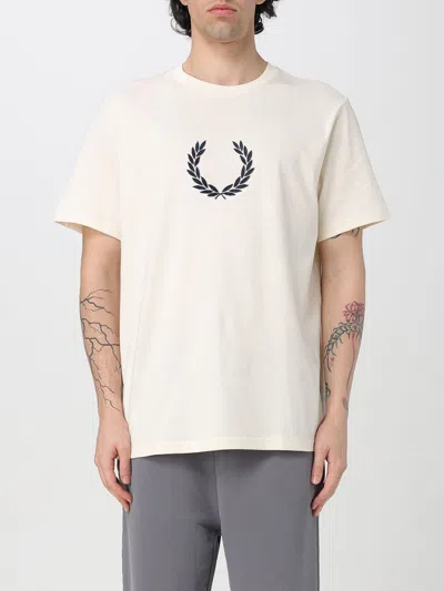 FRED PERRY T-SHIRT FRED PERRY MEN COLOR BEIGE,G75390022