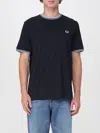 Fred Perry Twin Tipped T-shirt In Blue In Khaki/sage/olive