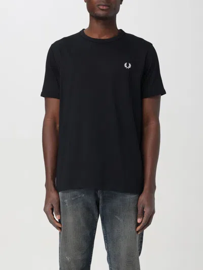 FRED PERRY T-SHIRT FRED PERRY MEN COLOR BLACK,406717002