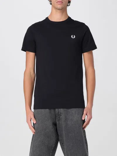 FRED PERRY T-SHIRT FRED PERRY MEN COLOR BLACK,G64314002