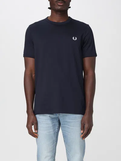Fred Perry T-shirt  Men Color Blue
