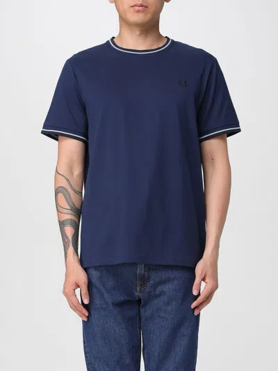 FRED PERRY T-SHIRT FRED PERRY MEN COLOR BLUE 2,G74726240