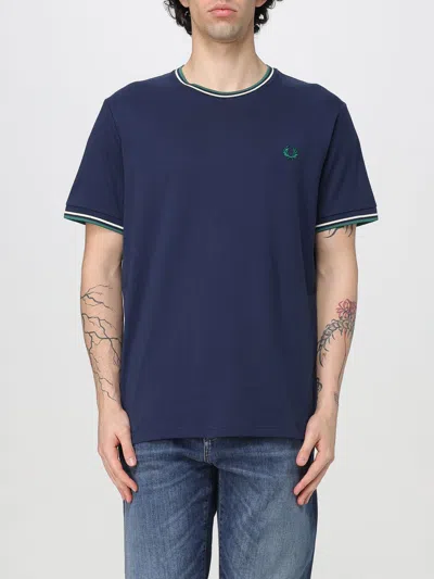 Fred Perry T-shirt  Herren Farbe Blau