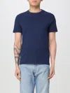 Fred Perry Mens Crew Neck T-shirt In Tennis Blue X86