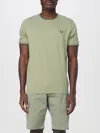Fred Perry Twin Tipped T-shirt Olive Mint In Green