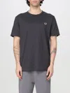 Fred Perry Ringer T-shirt In Charcoal