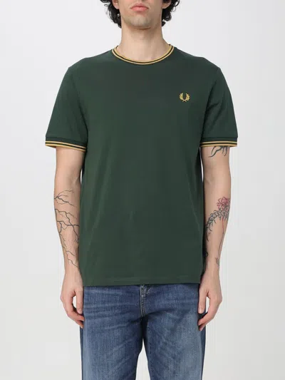 Fred Perry T-shirt  Men Color Green In Grün