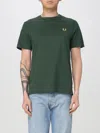 Fred Perry T-shirt  Men Color Green In Grün