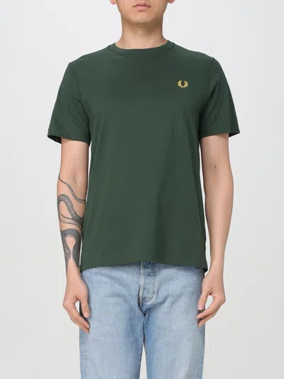Fred Perry T-shirt  Men Color Green In Grün