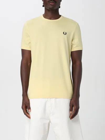 Fred Perry T-shirt  Men Color Mustard