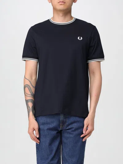 Fred Perry T-shirt  Men Color Navy